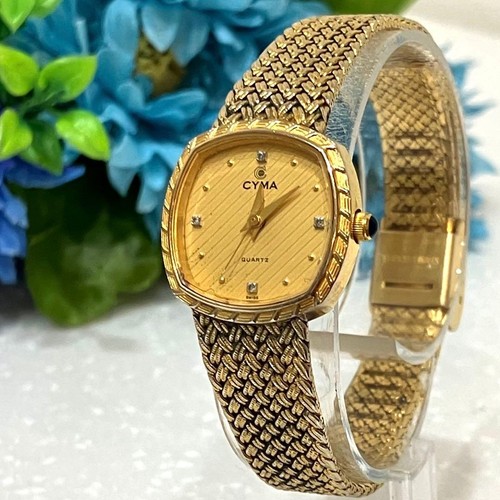 Cyma quartz diamond dial - diamond,