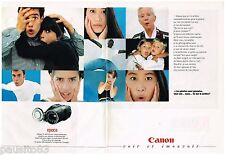 1991 ADVERTISING ADVERTISEMENT CANON EPOCA CAMCORDER (2 pages)