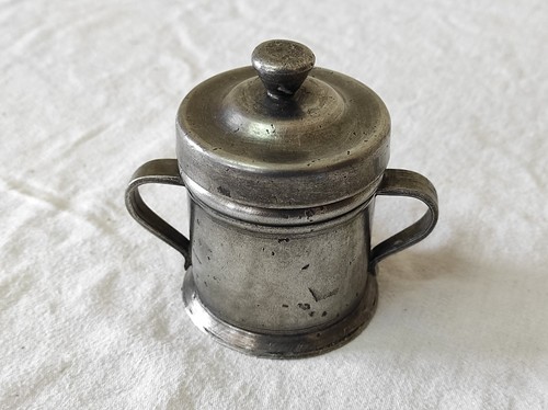 Ancien pot étain fait - ancien, en