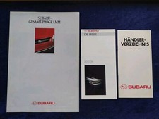 Subaru Program SVX Legacy Justy Libero Prospectus 10.1992 + Price List