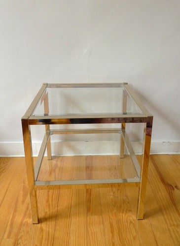 Table appoint metal deux - table,