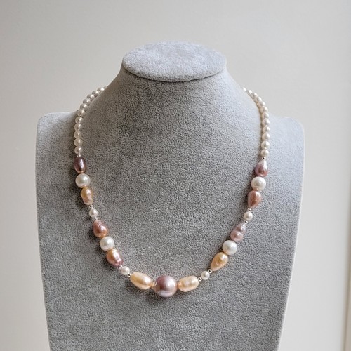 Collier argent perle - argent,