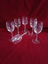 6 Verres à Digestif epi Fleury Cristal D'arques