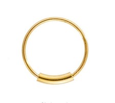 Piercing nez anneau doré 0.8 mm x 8 mm