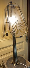 Lampe Palmier 1960 pied bronze