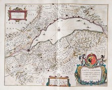 Lac Léman Genève Suisse Carte Map Janssonius Goulart