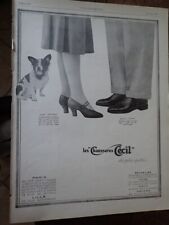 CECIL shoe + watch BREGUET + CLOSED du POSTILLON pub paper ILLUSTRATION 1926