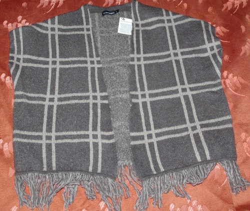 Gilet poncho gris - gris, extenso