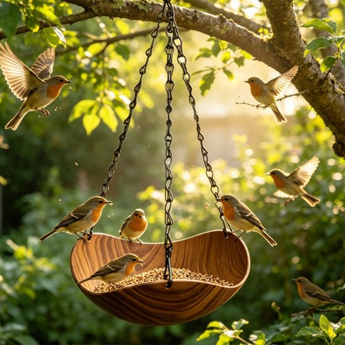 Baignoire oiseaux suspendue - baignoire,