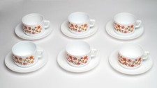 6 TASSES MOYENNES VINTAGE A