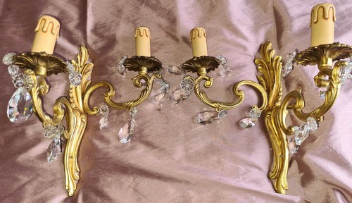 Paire appliques en bronze - paire, d'