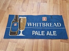 RARE VINTAGE WHITBREAD PALE ALE PUB BAR BEER TOWEL BREWERIANA