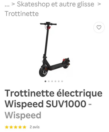 Urgent vend trotinette