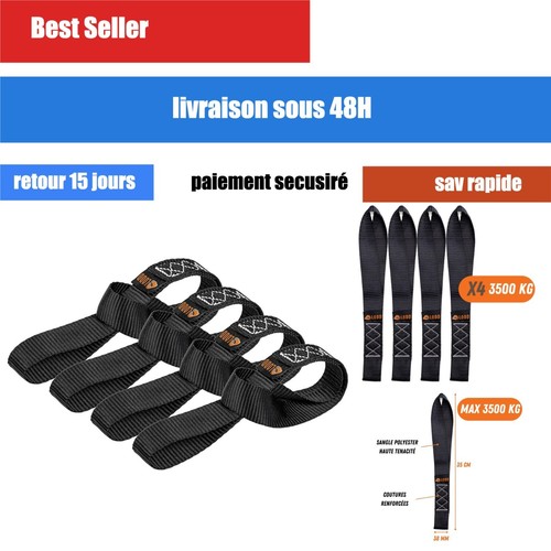 Sangles arrimage souples - d'arrimage,