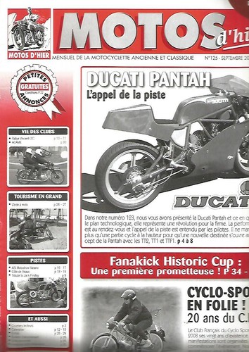 Motos hier 125 ducati - motos, d'hier