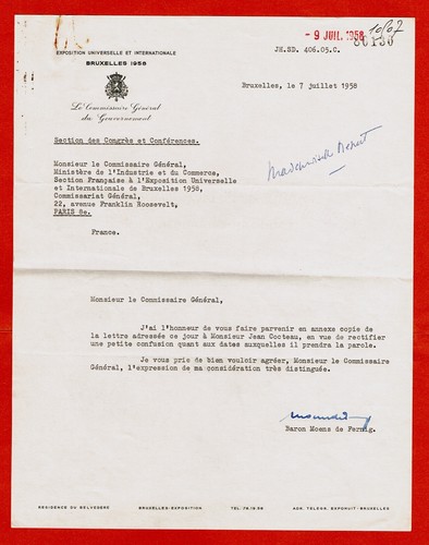 Cocteau baron g moens - n*52-[j.cocteau]-baron, g.moens