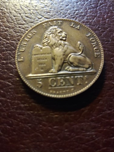 Centimes belges 1856 en - 5,