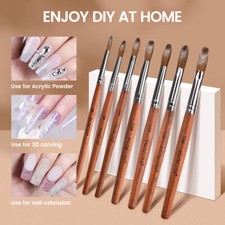 KADS Kolinsky Acrylic Nail Brush Acrylic Liquid Powder Nail Extension Sizes 6-22