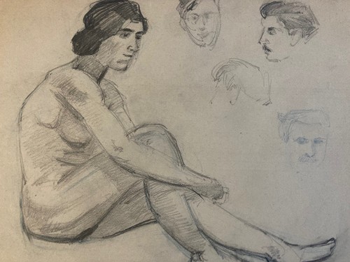 Ancien beau dessin 1910 - ancien,