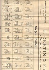 "TOURRUS (71) POSTER / FACTORY Straw Cannee "F. CRETIN & Sons"