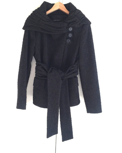 Veste manteau court laine - court,