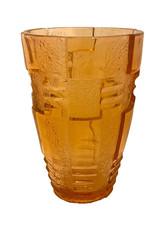 VASE ART DECO  soufflé-moulé