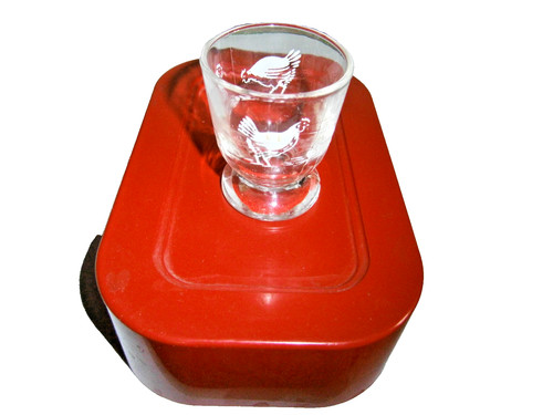 Coquetier verre décor - verre,,