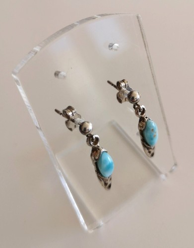 Boucle oreille larimar - en,