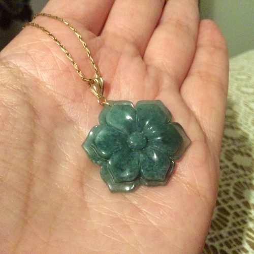 Beau pendentif jaune 585 - pendentif,