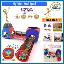 4pc Kids Play Tent Tunnel Set