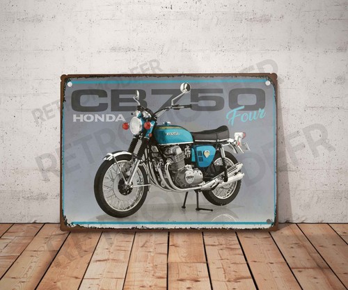 Plaque métal vintage honda - plaque,