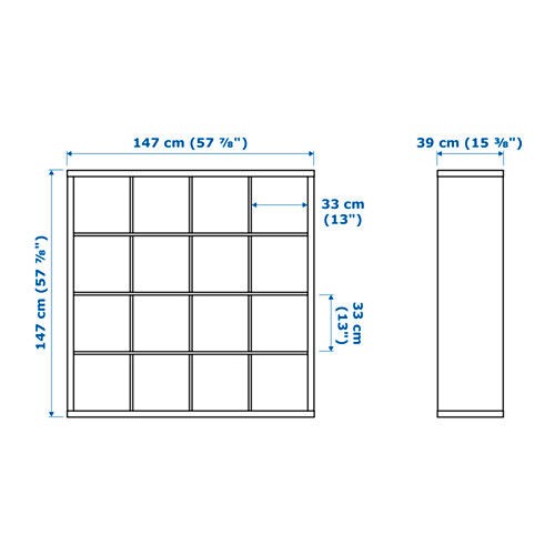 étagère ikea kallax brun - Étagère,