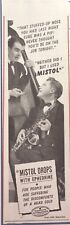 Mistol Drops Stanco Inc Stuffy Nose Ephedrine Vintage Print Ad 1943