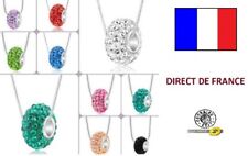 Lot de 10 colliers shamballa charme strass neuf Revendeur Destockage Palette