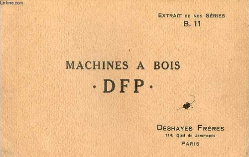 Catalogue machines bois - machines, dfp