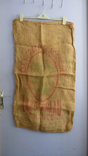 Ancien sac toile - de, jute