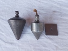 Ancien fil à plomb maçon maçonnerie architecte ancienne mesure art populaire