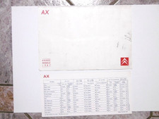 CITROËN AX nuancier du