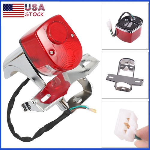 Rear brake tail light with - light,