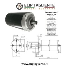 EFEL 36721 36657 MOTEUR ÉLECTRIQUE 24V 0,8KW BOSCH 1547220510 POMPE HYDRAULIQUE