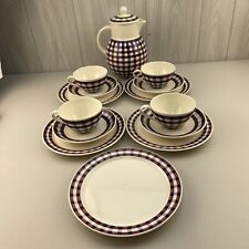 Villeroy & Boch Mettlach Germany Antique 8202 Tea Coffee Service for 4
