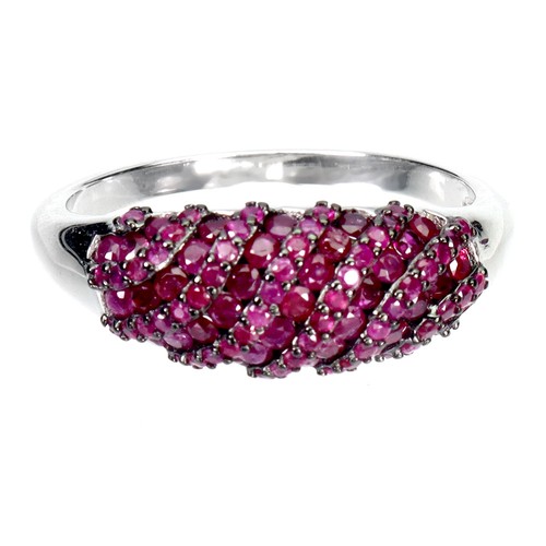 925 bague argent rubis - en,