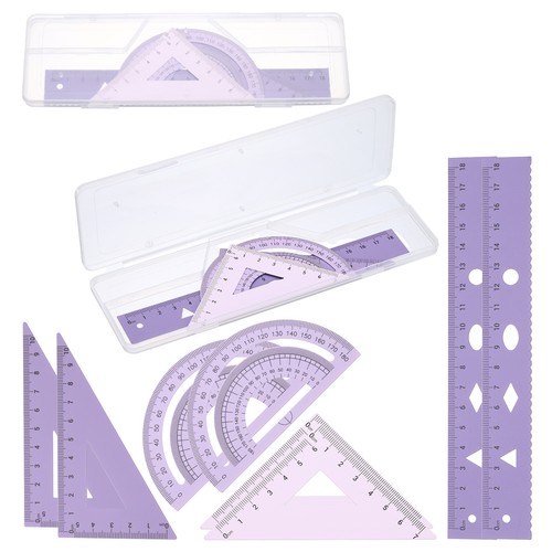 Kit géométrie 2pcs règle