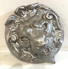 Antique Belgian Army WW1 WW2 Military Aluminum Lion Head?