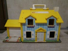 Vintage Maison Fischer Price Play Family House 1969 - sans accessoires (GJY)