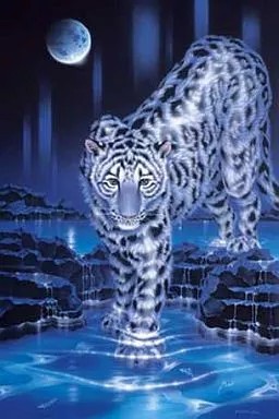 Puzzle snow leopard - puzzle, jigsaw