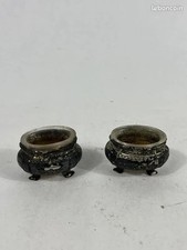 Paire de salières vintage en