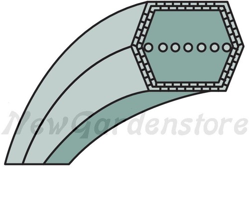Courroie hexagonale pour - hexagonale,
