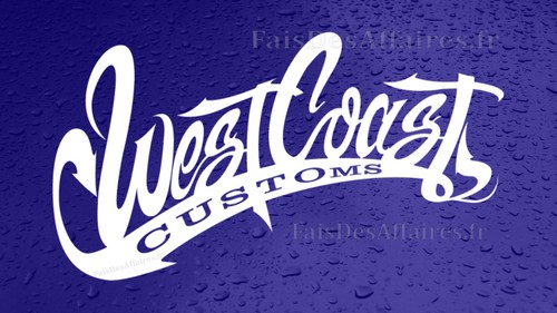 Sticker autocollant west coast - sticker,