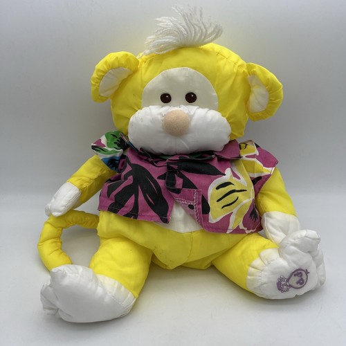 Peluche puffalump singe jaune - peluche,
